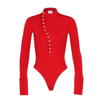 Shop Coperni Bodysuit In Bright Red