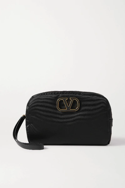 Valentino Garavani Black Vlogo Signature Makeup Bag | ModeSens