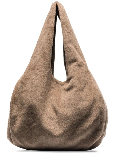 Shop Lauren Manoogian Large Shoulder Bag In Grey