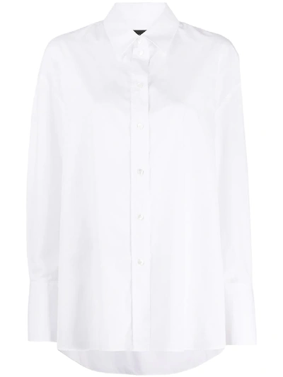 Shop Joseph Baji Oversize Shirt In White