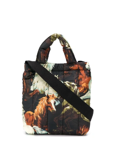Shop Kenzo Cheveaux  Tote Bag In Black