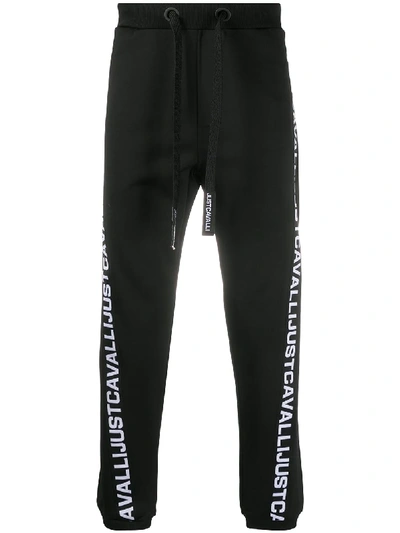Shop Just Cavalli Logo Track Trousers In Black