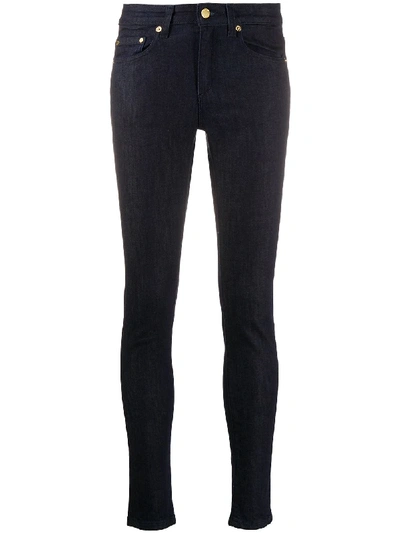 Shop Michael Michael Kors High-rise Skinny Jeans In Blue