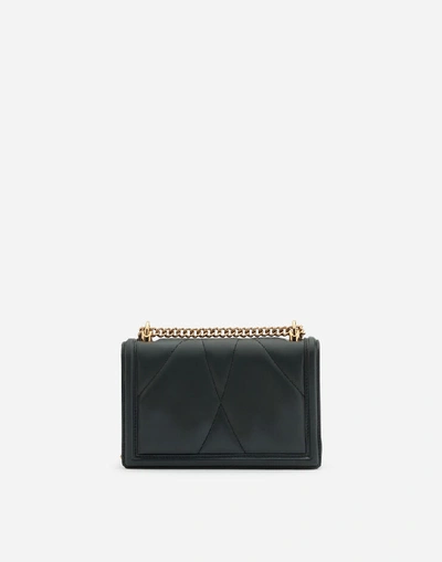 Shop Dolce & Gabbana Medium Devotion Side Bag In Matelassé Nappa Leather
