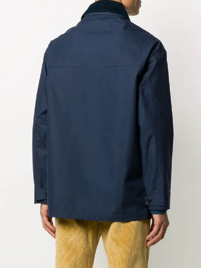 Shop Anglozine Colony Lightweight Jacket In Blue