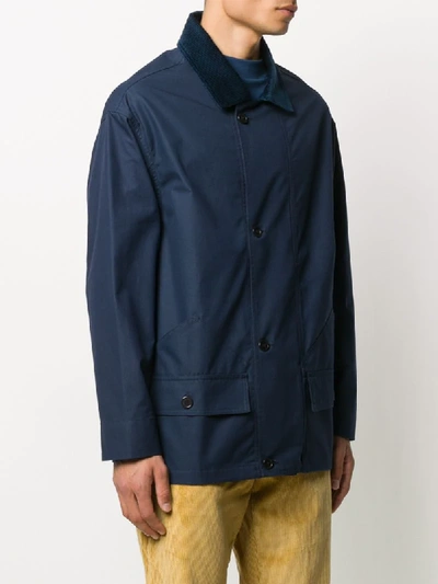 Shop Anglozine Colony Lightweight Jacket In Blue