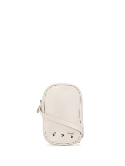 Shop Off-white Crossbody Iphone Holder In White