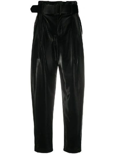 Shop Federica Tosi High-waisted Trousers In Black