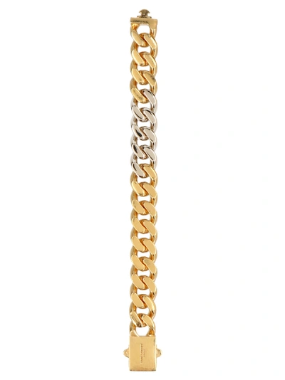 Shop Saint Laurent Chain Bracelet In Gold