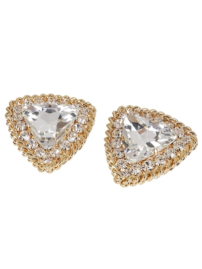 Shop Alessandra Rich Gold-tone Brass Earrings