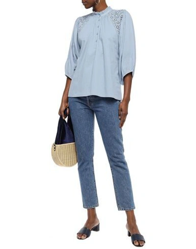 Shop Apiece Apart Blouse In Sky Blue