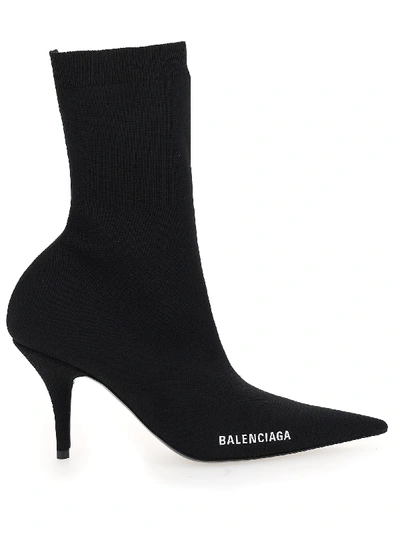 Shop Balenciaga Bootie In Black/white