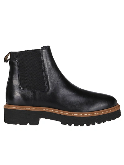 Shop Hogan Black Lether Boots