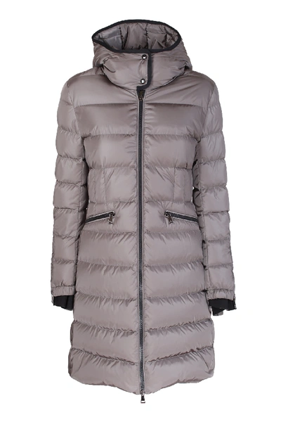 Shop Moncler Coat In Grigio