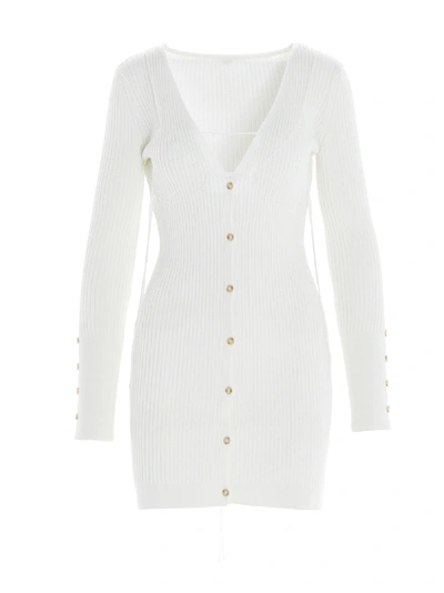 Shop Jacquemus Larius Cardigan In White