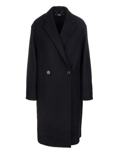 Shop Stella Mccartney Black Woman Blackwood Oversize Coat In Nero