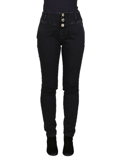 Shop Alessandra Rich Black Cotton Jeans