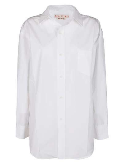 Shop Marni White Cotton Shirt