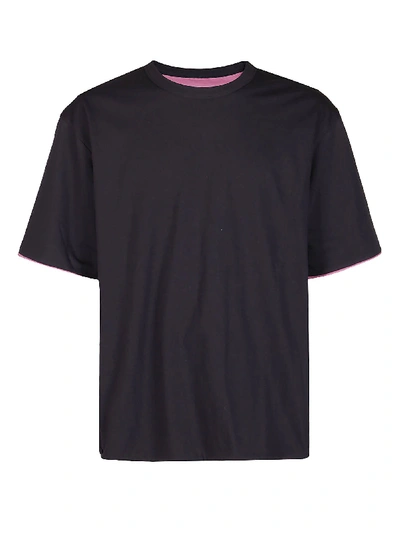 Shop Ambush Grey And Pink Cotton Reversible T-shirt In Dark Grey