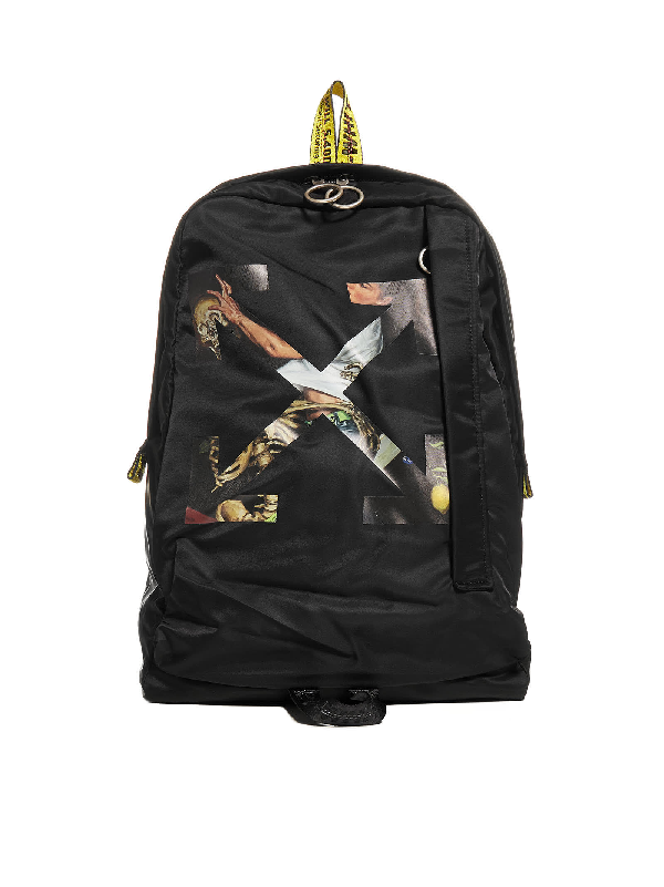 off white pink backpack