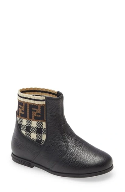 Shop Fendi Sock Bootie In Black