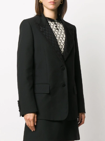 Shop Gucci Wool Jacket In Black