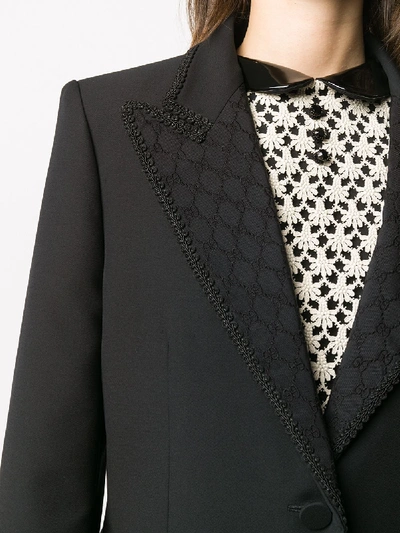 Shop Gucci Wool Jacket In Black