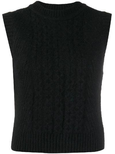 Shop Low Classic Chunky Knit Vest In Black