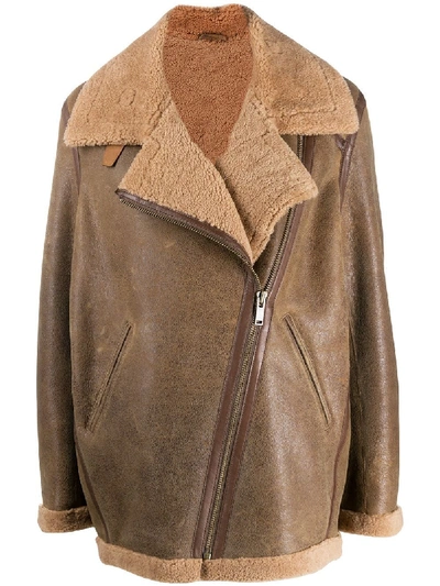 ISABEL MARANT ÉTOILE OVERSIZE SHEARLING JACKET 15801911