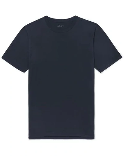 Shop Albam T-shirt In Dark Blue