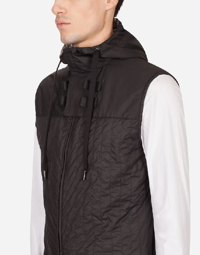 Shop Dolce & Gabbana Wool Jacket With Detachable Quilted Vest