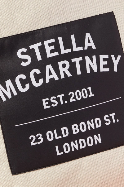 Shop Stella Mccartney Printed Canvas Tote In Beige