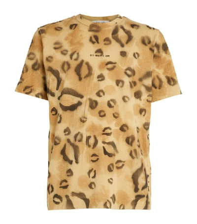 Shop Alyx 1017  9sm Leopard Print Logo T-shirt