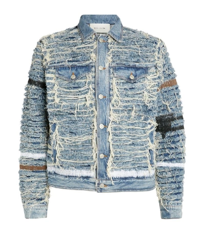 Shop Alyx 1017  9sm + Blackmeans Shredded Denim Jacket