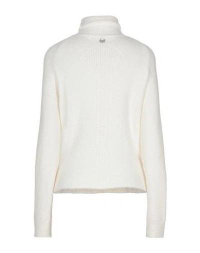 Shop High By Claire Campbell High Woman Turtleneck Ivory Size L Nylon, Wool, Alpaca Wool, Elastane In White
