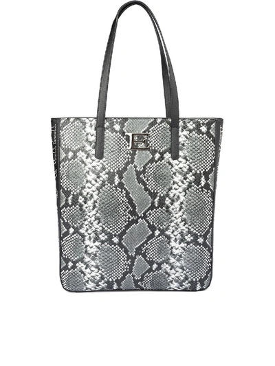 Shop Ermanno Scervino Snake Print Faux Leather Tote Bag In Animal Print