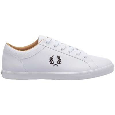 Shop Fred Perry Men's Shoes Leather Trainers Sneakers Baseline In White