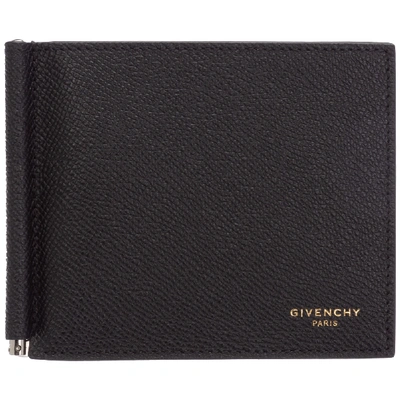 Shop Givenchy Men's Leather Slim Money Clip In Black