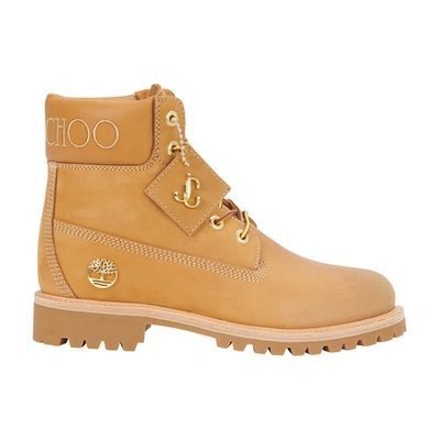 Shop Jimmy Choo X Timberland - Ankle Boots In Wheat_gold