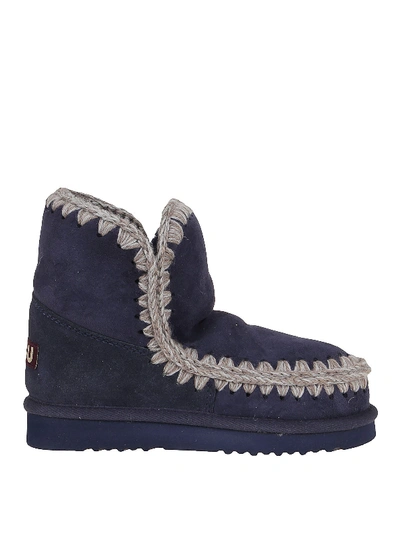 Shop Mou Eskimo 18 Booties In Blue