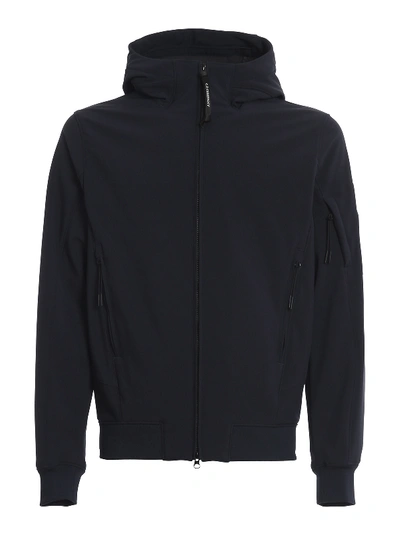 Shop C.p. Company Cp Shell Hooded Jacket In Dark Blue
