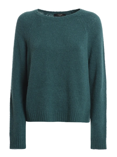 Shop Weekend Max Mara Amici Alpaca Blend Sweater In Dark Green