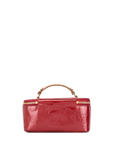 Pre-owned Louis Vuitton 2012  Vernis Mini Jewellery Case In Red