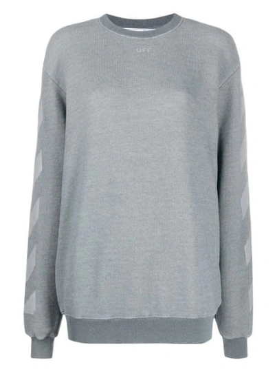 Shop Off-white Arrow Sweatshirt In Grey Grey