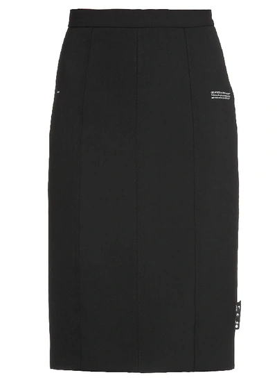 Shop Off-white Tailored Skirt In Black No C
