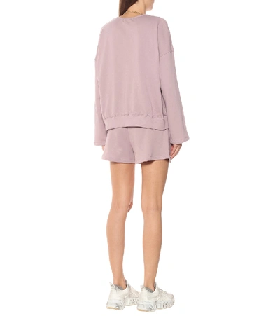 Shop The Frankie Shop Jaimie Sweatshirt And Shorts Set In Purple
