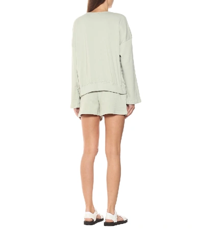 Shop The Frankie Shop Jaimie Sweatshirt And Shorts Set In Green