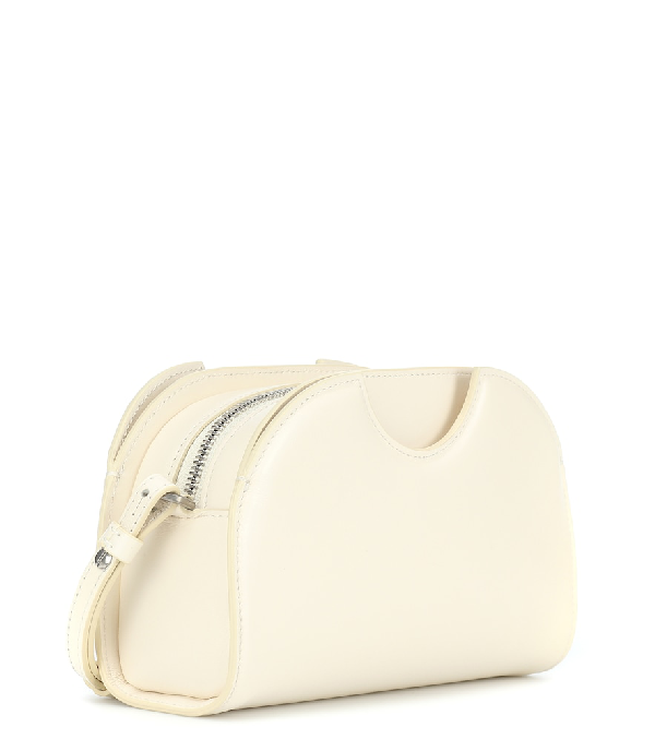 Off-white Swiss Small Leather Crossbody Bag In White | ModeSens
