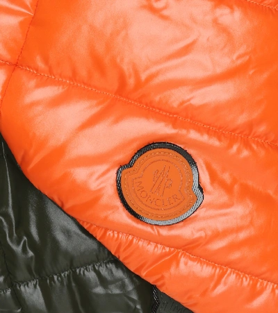 Shop Moncler Reversible Hooded Dog Coat In Orange