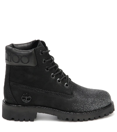 Shop Jimmy Choo X Timberland Premium 6 Ankle Boots In Black